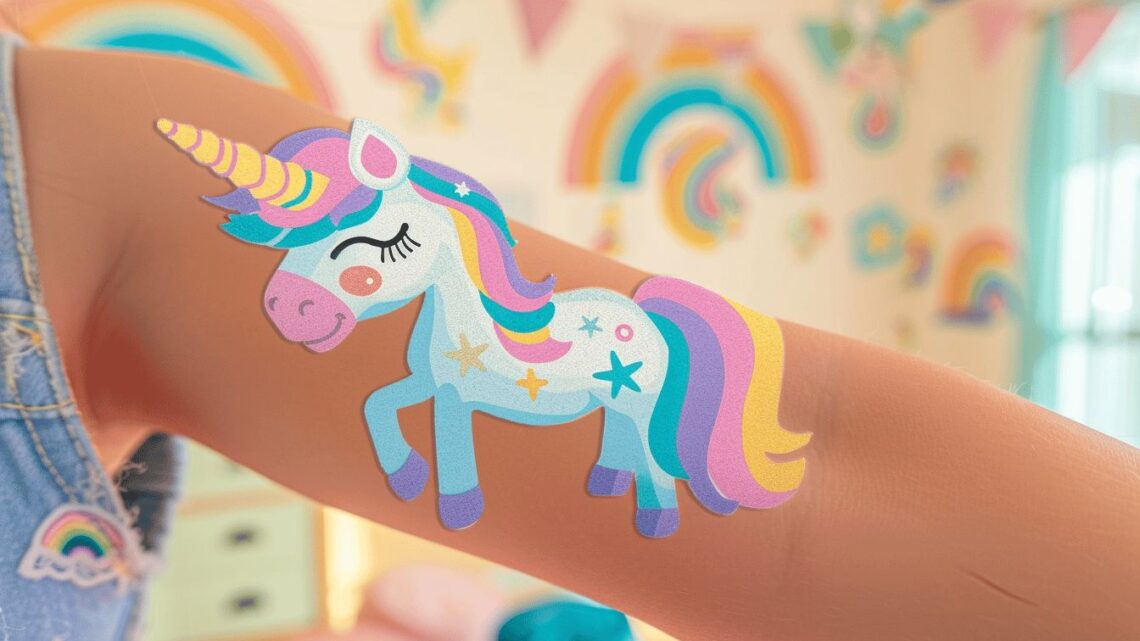 Tout savoir sur les tatouages temporaires licorne pour enfants